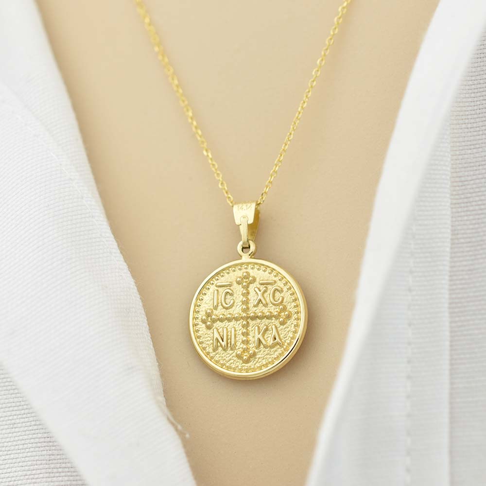 Δίχρωμο Χρυσό Φυλαχτό Κ9